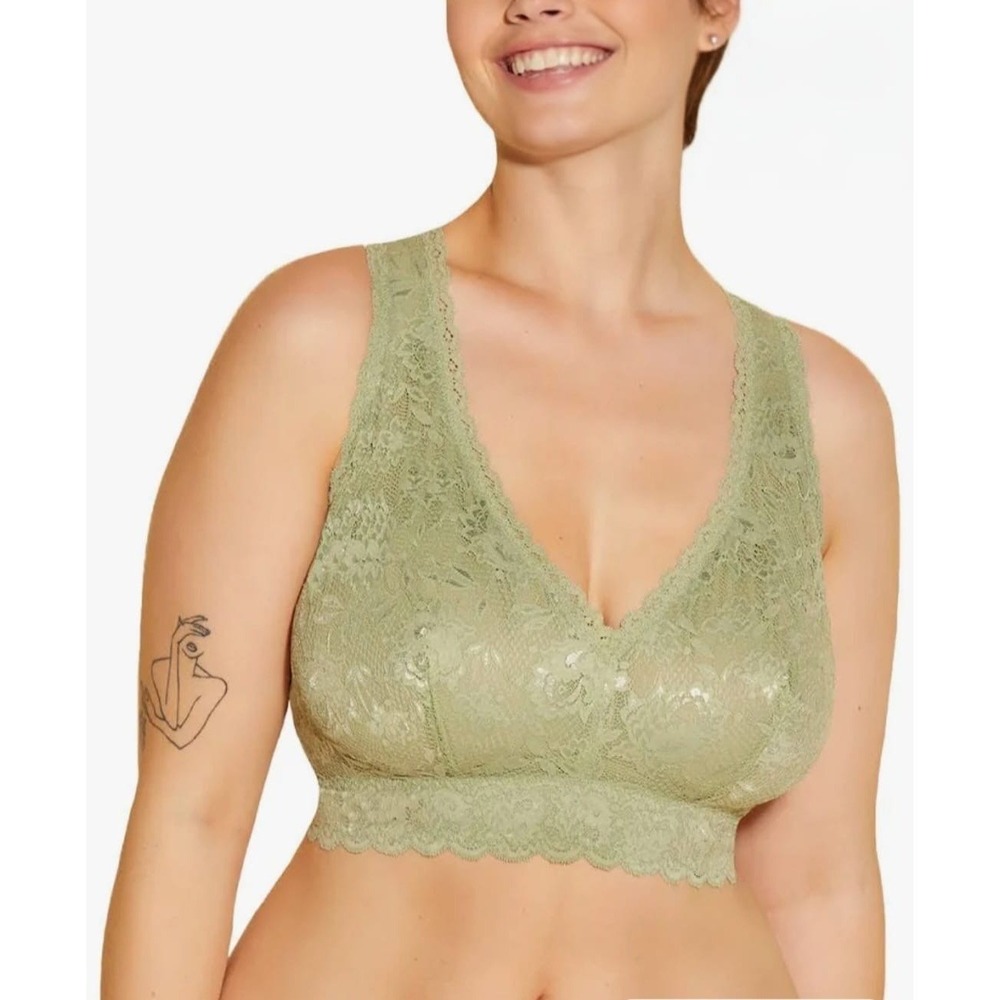 Cosabella Never Say Never Ultra Curvy Racie Racerback Bralette Nile Mist M New
